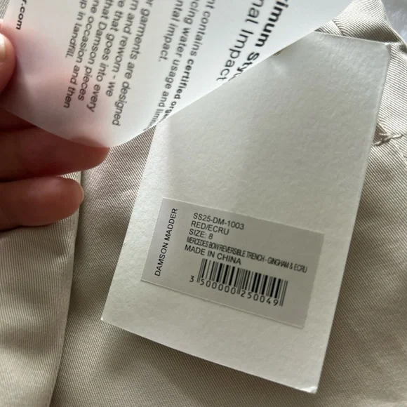 Damson Madder Mercedes Trench Coat - Picture 6 of 6